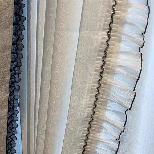 金源窗饰新款窗帘花边睫毛款单层花边