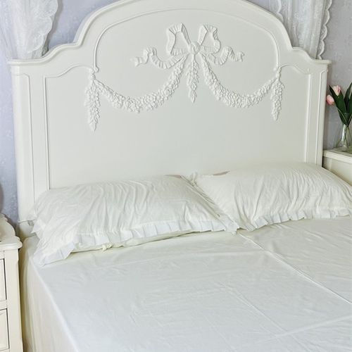 欧法式雕花实木1.8米双人床主卧大床1.5米公主床现代韩式婚床粉色