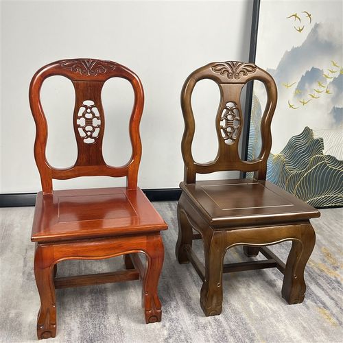 实木小靠背椅子老年人儿童板凳婚庆椅家用客厅茶几换鞋子孙凳简约