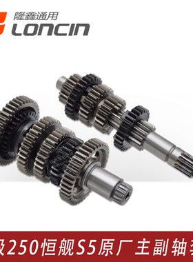 隆鑫KE250无极250RR恒舰S5 LX250GS发动机挡位齿轮档齿主副轴总成