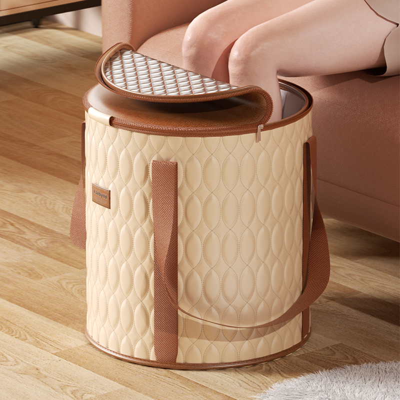 艾仕可家用泡脚桶过小腿折叠洗脚盆儿童养生足浴熏蒸专用加厚便携