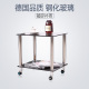 沙发边几小户型家用钢化玻璃方形桌子茶几可移动带滚轮转角小圆桌
