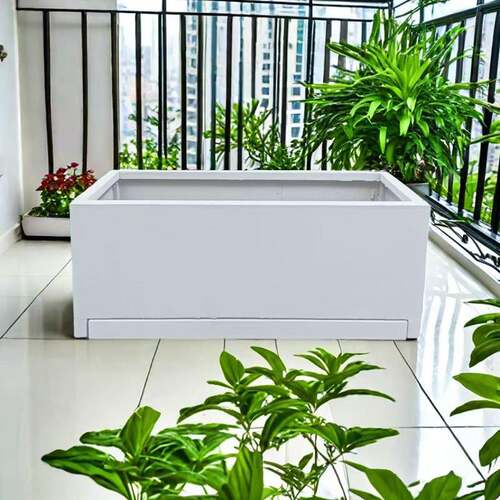 不锈钢花箱接水盘室内阳台花箱露台庭院组合种植花箱镀锌钢花箱