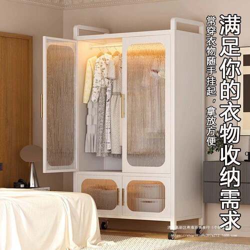 新款衣柜卧室家用简易组装出租房结实耐用经济无甲醛防尘收纳衣橱