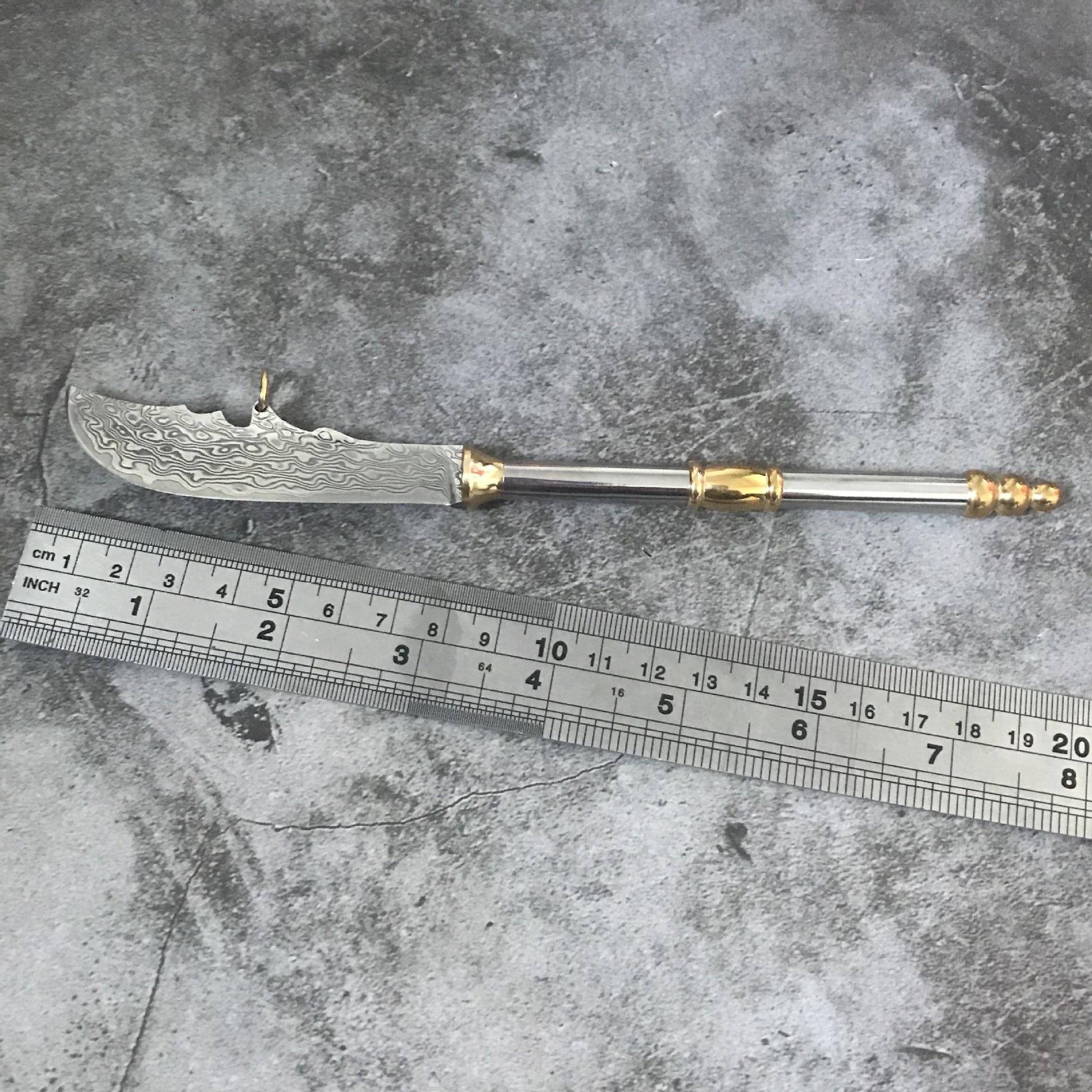 新款大马士革迷你小关刀