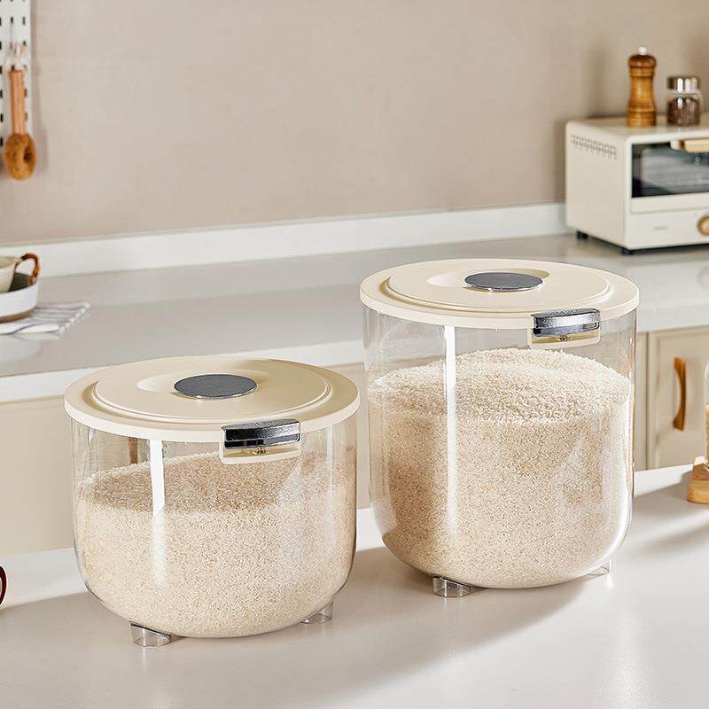 防虫防潮密封米桶舀米勺储物五谷杂粮储米箱北欧透明家用厨房