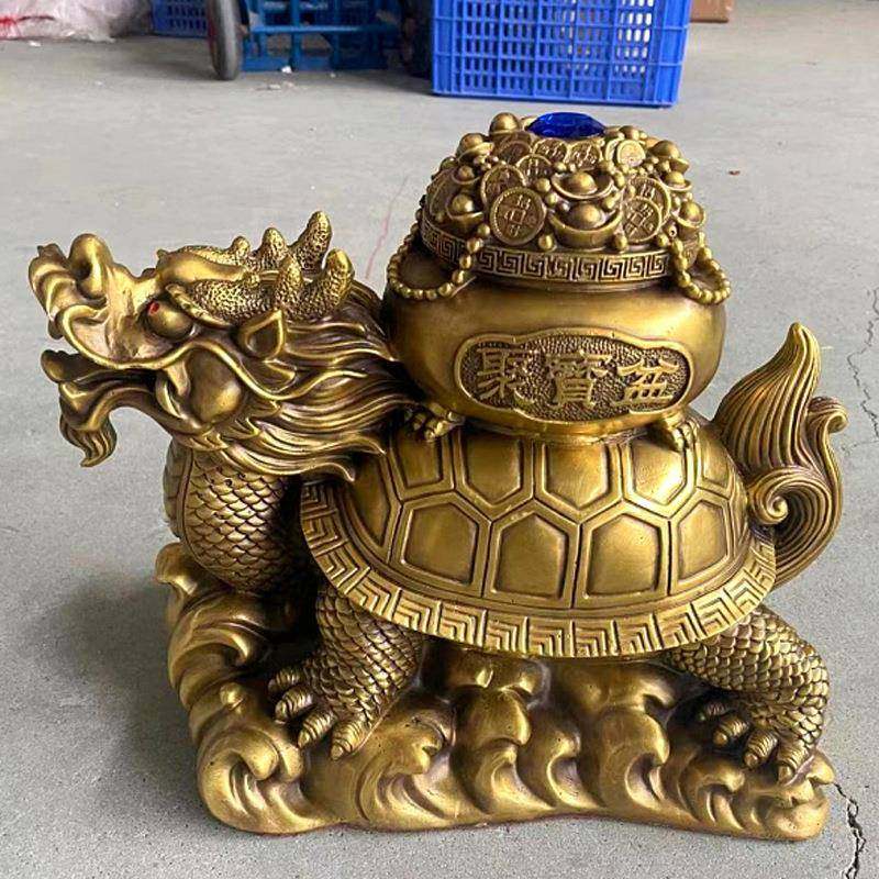 杨铜记铜龙龟聚宝盆龙龟客厅办公室摆件金龟送宝,纺织面料/辅料/配套,纺织机械配件,淘宝优惠券,粉丝福利购,淘宝优惠卷
