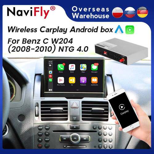 适用奔驰C级V级GLCX253原车升级即插即用无线CarPlay安卓Auto盒