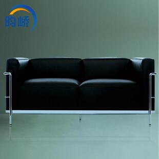 LC3Sofa现代不锈钢海绵懒人沙发椅双人三人真皮皮艺沙发环保轻奢