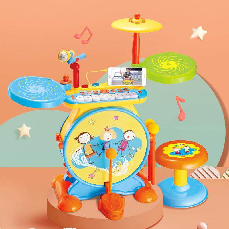 宝丽1402爵士鼓儿童架子鼓双供电摇滚打击乐器电子音乐琴鼓玩具,机械设备,其他机械设备,淘宝优惠券,粉丝福利购,淘宝优惠卷