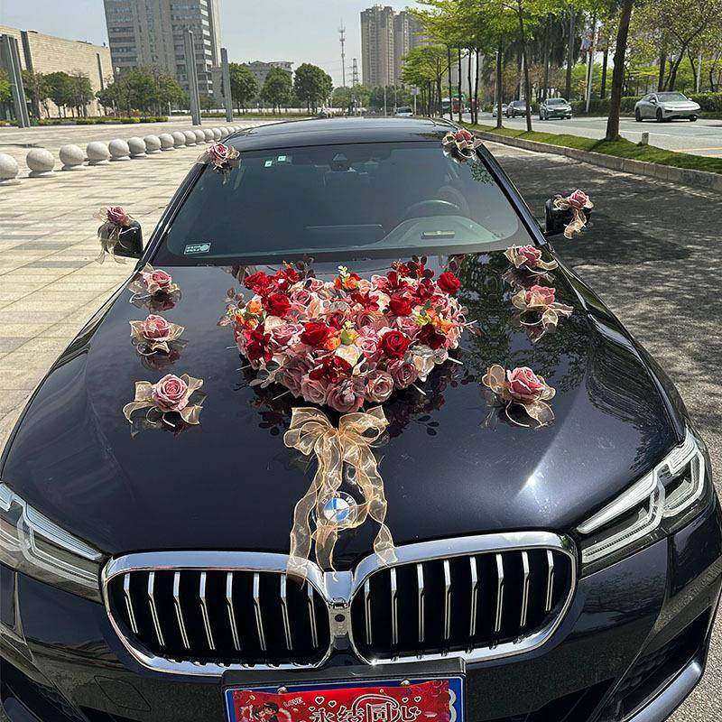 花古红咖色婚车装饰车头花心主婚车装饰F99SSHTH车布复置结婚全套,节庆用品/礼品,陪嫁用品套装,淘宝优惠券,粉丝福利购,淘宝优惠卷