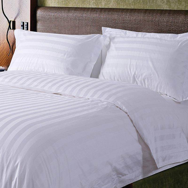 套现货套酒店全棉缎条件四被床单枕套QR4-04宾馆民宿床上用品加厚