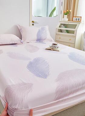 B0Z1OO%纯棉床笠单件床罩棉全全防滑床套子罩tBkA22Be单双人三件