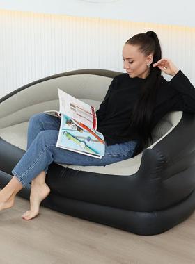 新充气沙发双人款沙发气自发动充气懒人沙68850室内户外充沙发厂