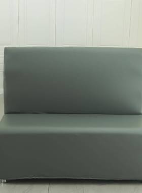 无手卡ICF饭店皮面沙全发座套包转角贵妃脚踏套椅套单面扶卡座套
