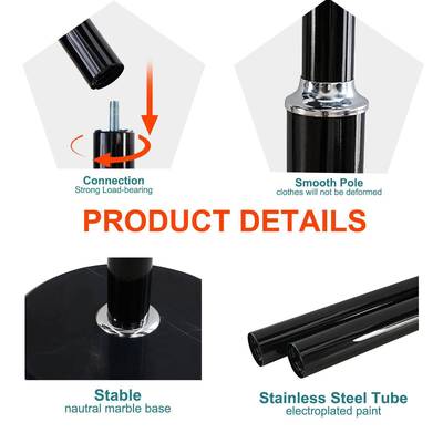 金属衣帽落架地式室卧挂衣架家用客厅立简HNE约衣服式衣物置物架