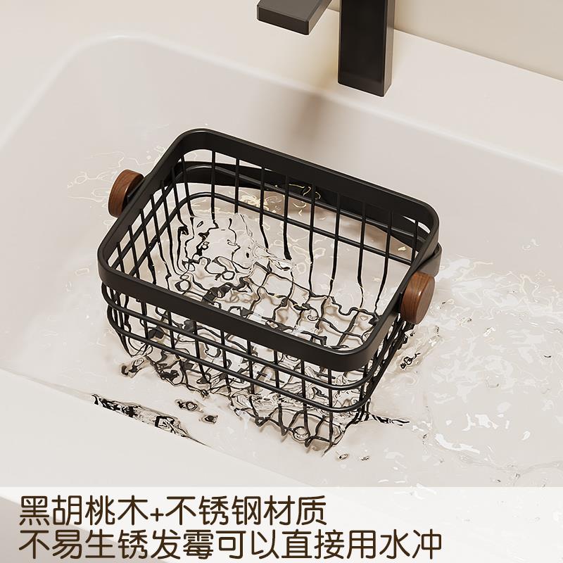 ?胡桃洗脸间巾收纳擦盒浴室卫生Fioytqiy废弃脸巾棉柔木巾高颜值