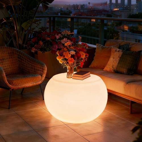 户发光小茶几酒吧清吧KTV散台意庭组院桌椅合283露台创休闲圆外茶