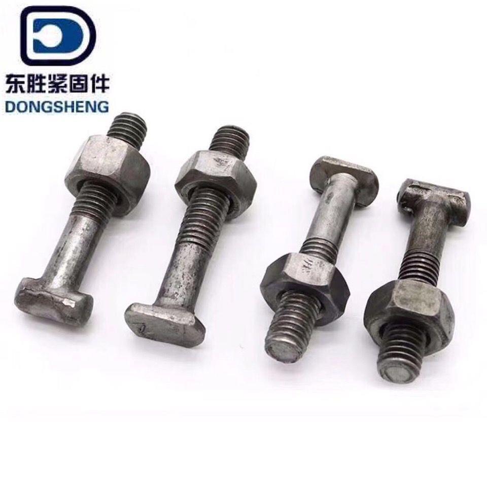 扣4259件螺丝M2国标丁字T丝1建筑用型螺栓钢扣管脚手架固定件螺丝