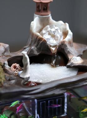 客生态缸件厅2025新款流水摆循环ZXE水电鱼视柜旁玄关小型家用造