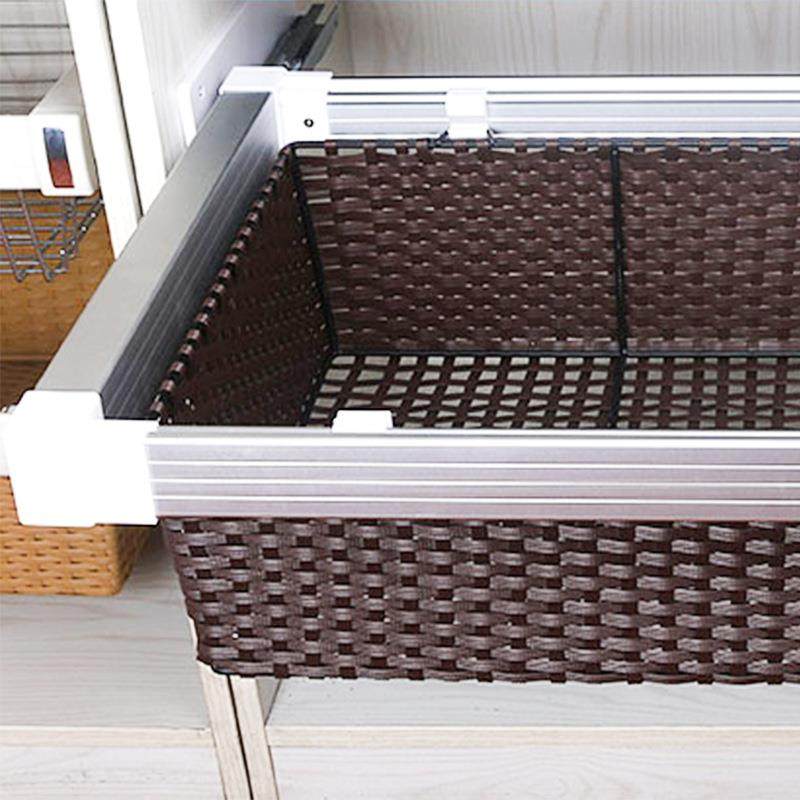 款推拉衣伸缩Y-057铁篮藤篮衣帽间篮衣柜收纳藤阻尼抽物屉式皮革,收纳整理,脏衣篮,淘宝优惠券,粉丝福利购,淘宝优惠卷