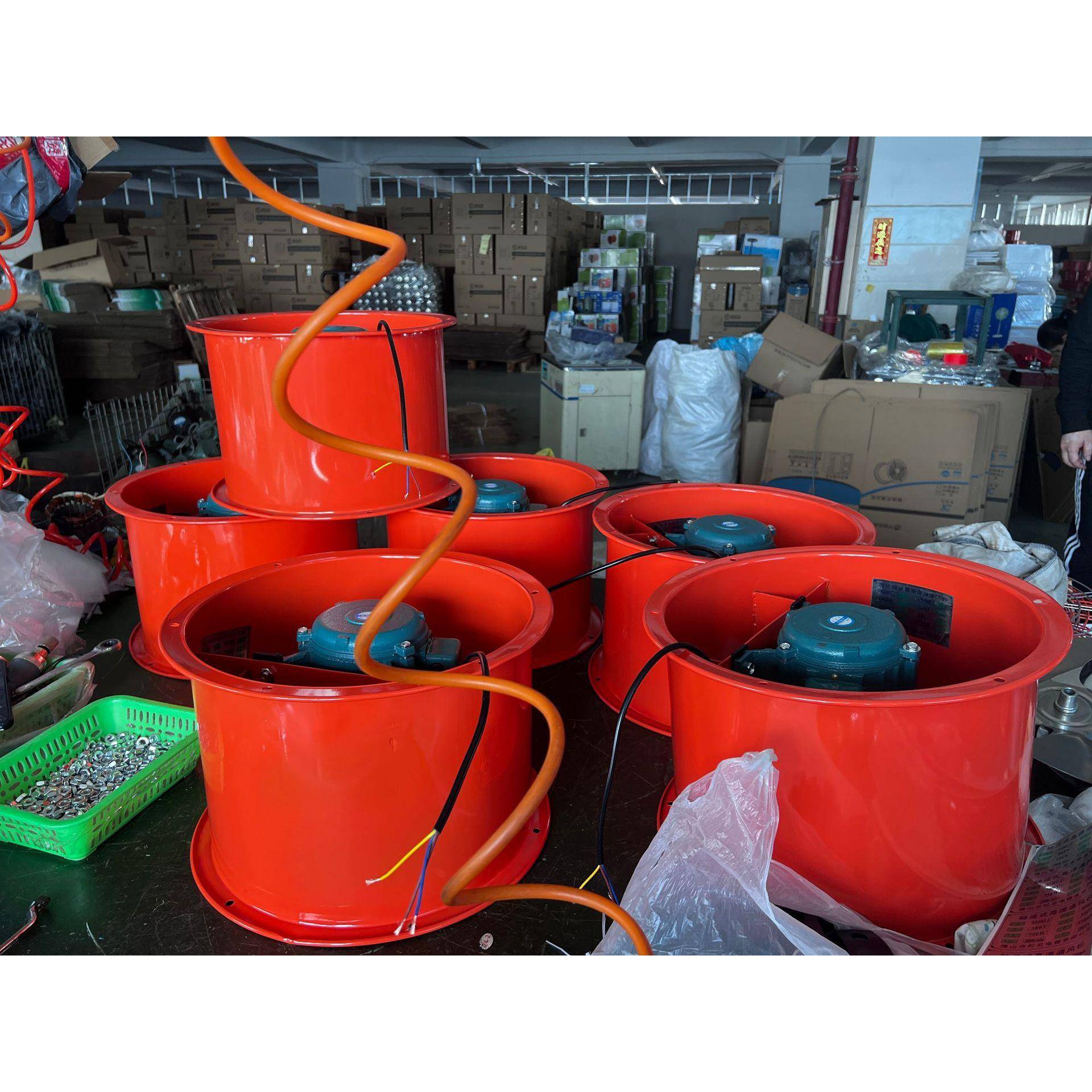 JK道式轴流管通机风筒铁圆风叶换气扇OOK排尘排烟机工业车间通风