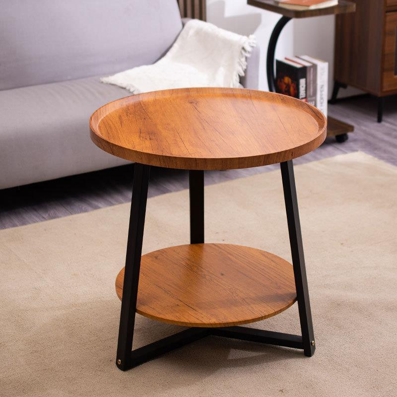 简约双层小茶几小户型A18A23发边沙几茶商用洽谈接待几客厅阳台桌