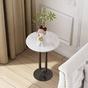 大沙石发柜侧边柜床边头边几轻奢客厅角几小理圆桌小OTW床头柜子