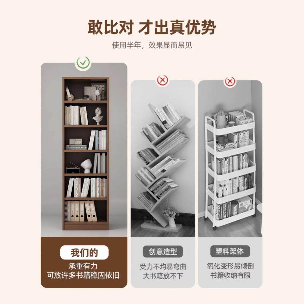 书架置物架一落体靠墙多层客厅收纳架杂物XJ0038K0柜展示架窄缝家