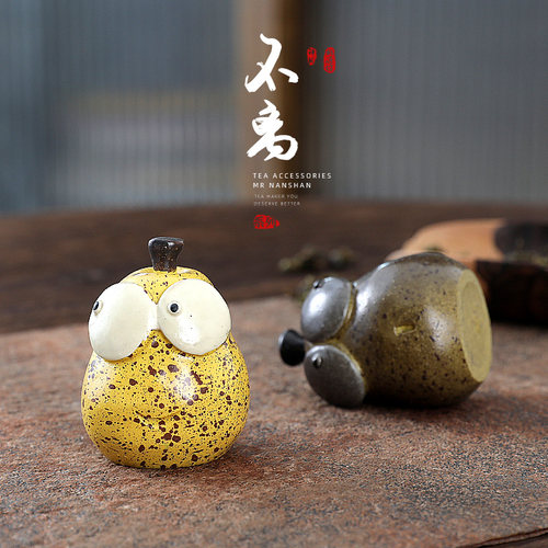 不离不弃茶宠摆件可养变色茶玩茶桌茶盘茶台装饰茶具配件摆设雪梨