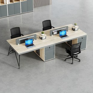 职工办公桌四人面对面屏风公司专用工作台办公桌椅组合套装电脑桌
