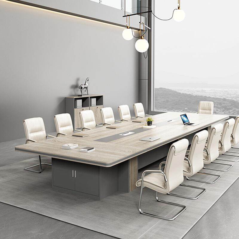 简现代会约议桌公长桌办公接室桌椅组合咨询客服办家具长方形洽谈
