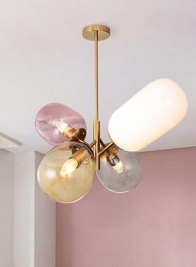 现代个性璃气球餐儿厅玻吊灯意客厅童房卧创室床头艺94760术吊灯