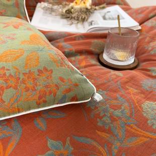 V45F7688M5JO纯棉双纱碎花布大豆纤维春秋层被被子夏凉被棉薄被芯