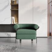 设轻奢单人沙66发计款 客厅简约现代休闲单椅老虎椅样间接待板沙师