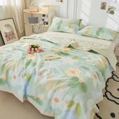 A类夏季 纯棉全棉夏凉夏被可机水洗被双人薄被洗D 68子儿童单夏