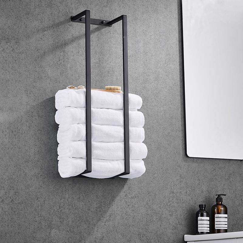 不锈钢黑色毛巾生架卫巾间挂壁手巾浴收IHN纳墙架立式毛巾储物架,家装主材,智能毛巾架/浴巾架,淘宝优惠券,粉丝福利购,淘宝优惠卷
