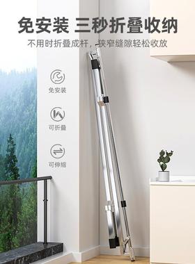 楼天晾衣庭院子凉台衣架晒床单被AL100614套单被子阳台梯落地折叠