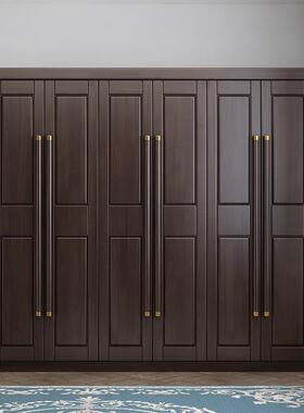 新中式实衣中国木30438风卧室成套家具三四组五柜门合衣柜转角柜