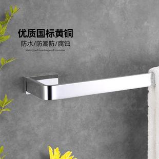 厂浴室全铜浴巾家架置物架孔件挂毛巾杆毛巾架单双打杆五572金挂