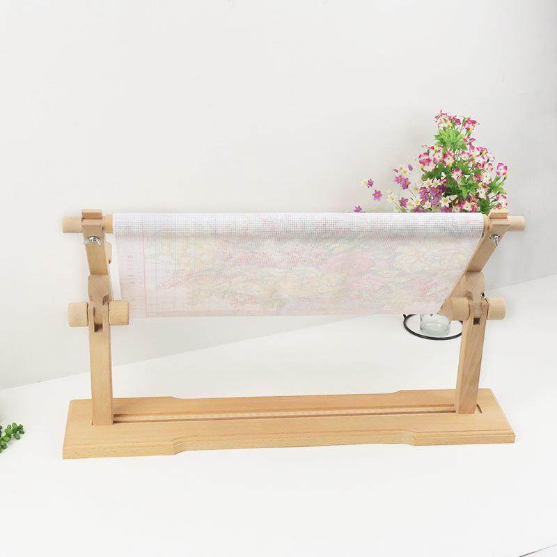 厂架家境货多功能桌式榉木绣刺绣架子983222*源十跨字绣架子刺绣