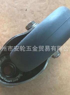 国TENTE德3寸TmPR带刹车脚轮不锈钢支架28575m孔顶车轮静音