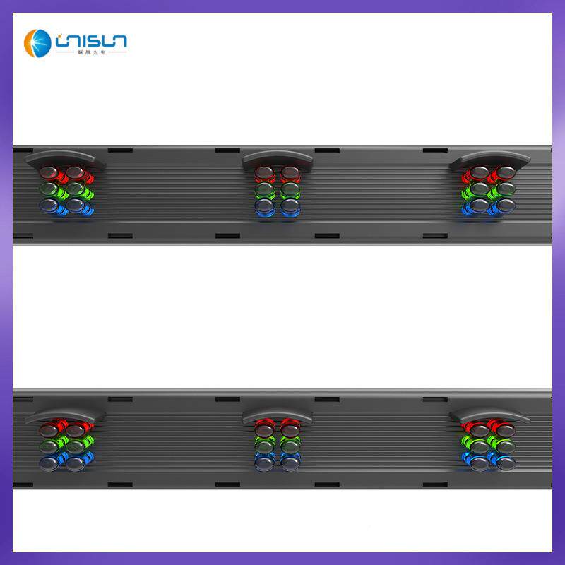 户外P50LED格栅P41.6-50直幕插高亮屏玻璃窗透明屏灯条广告大橱屏