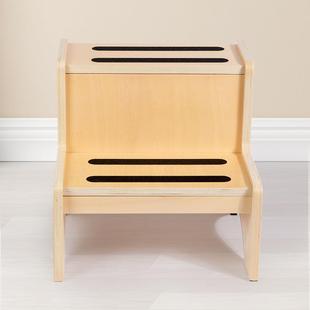 过家厨家木质多功能两梯厨阶房站立阶房梯凳宝宝洗手台629高低踩