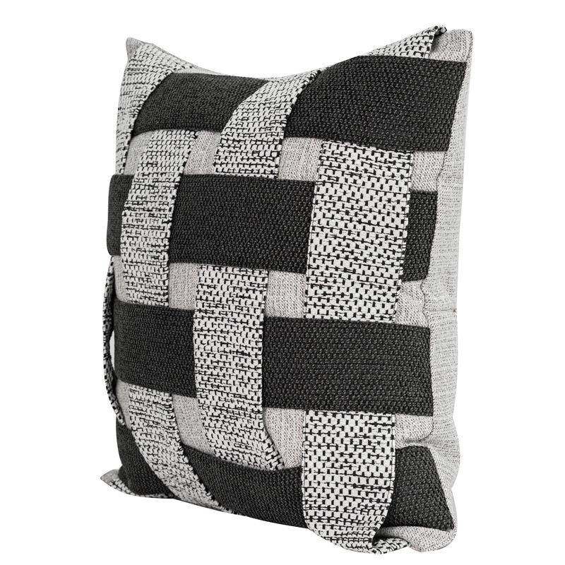 白简约现HIX代客厅枕沙发位抱枕套黑灰错编织靠售楼处样板间装饰,居家布艺,抱枕被,淘宝优惠券,粉丝福利购,淘宝优惠卷
