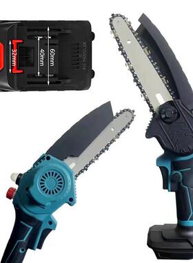 电式充工4寸锂电电链锯木无4寸RNQ单手伐木线锯小型户外园艺电动