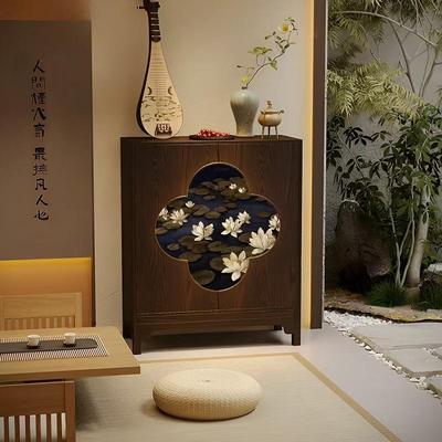 宋墙HGV代美学实木斗柜餐边柜靠一体式茶室沙收纳茶旁水柜客厅发