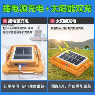 户外充电照明灯太摊阳能夜市摆灯停外电榕贻实力营应急户露灯室外