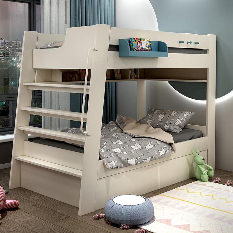 9W上XOO下床平行儿床床大人层床童两层双多功能下高低床上铺同宽