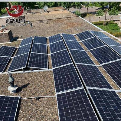 厂统家屋顶防水车棚电站镀锌GRH光伏太销阳能板支架铝合金系支直